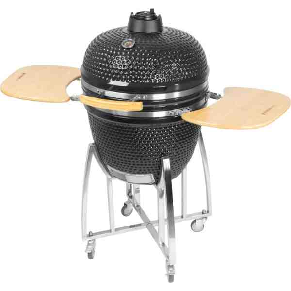 Grătar Ceramic cu Pro Kamado Dave Egg 23", Negru